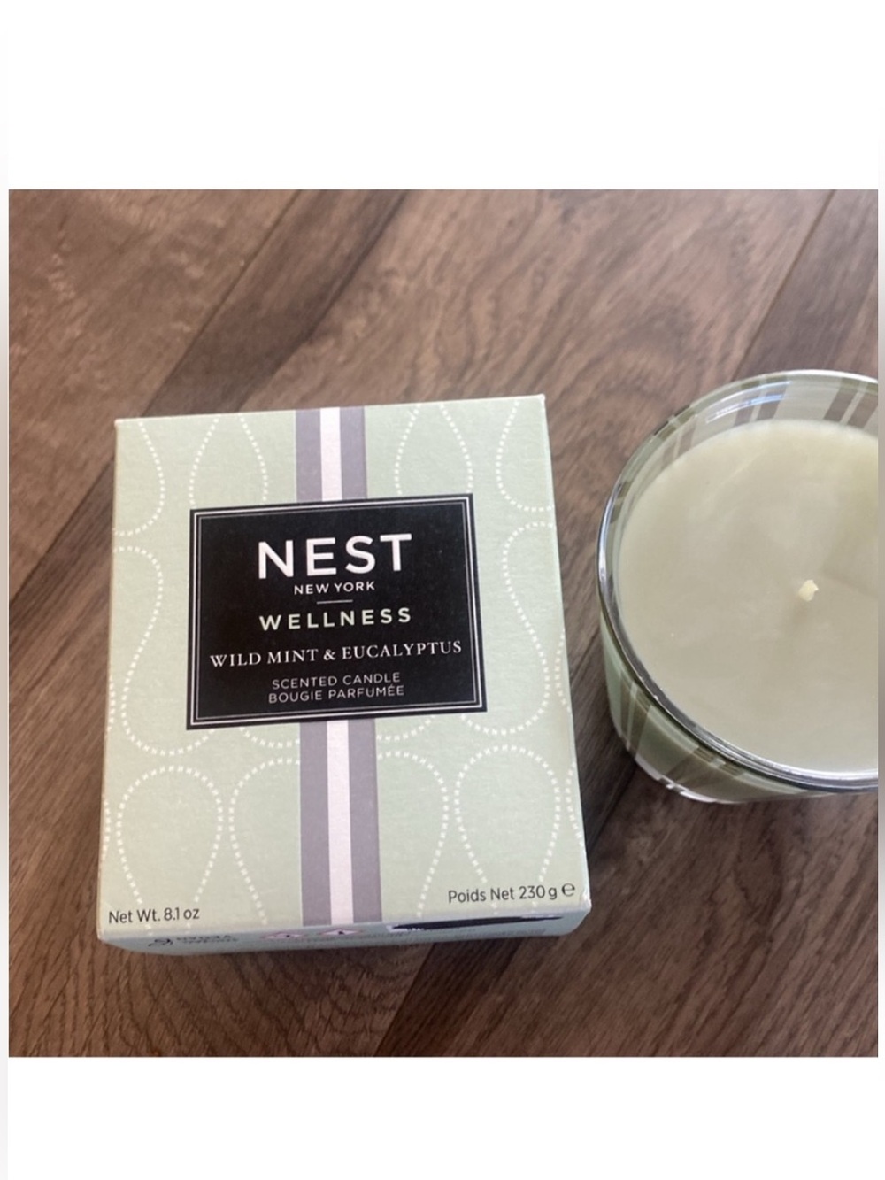 NEST Fragrances Wellness Wild Mint & Eucalyptus Scented Classic Candle - Picture 4 of 4